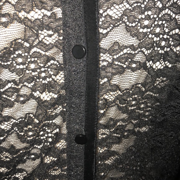 WOLFORD NWT LACE BUTTON DOWN SHIRT - Picture 6 of 8